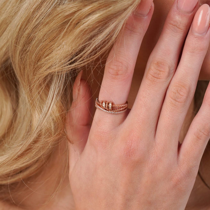 Eternal Knot Ring in Rose Gold