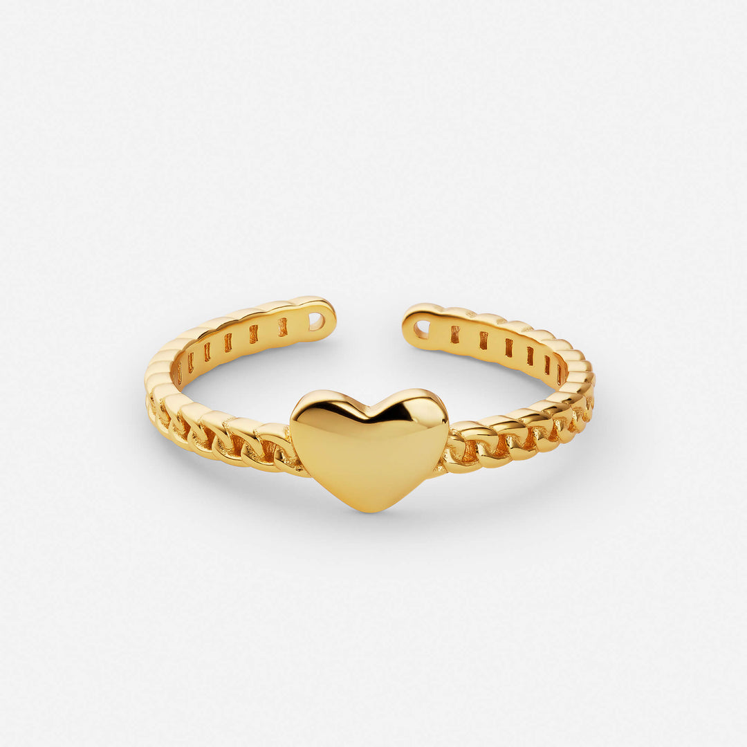 Heart Link Ring