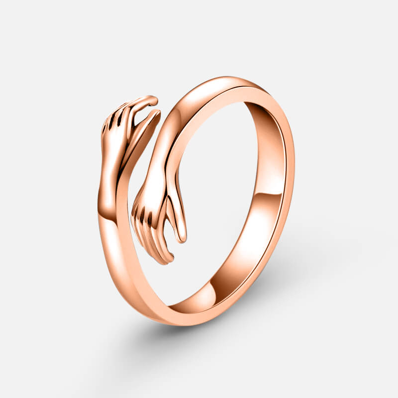 Hug Ring in Rose Gold