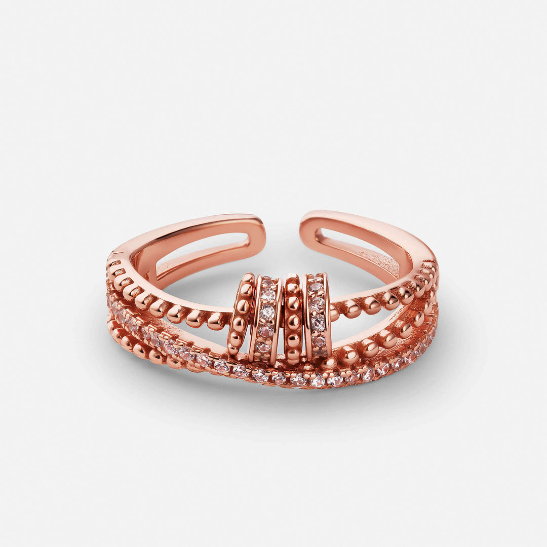 Eternal Knot Ring in Rose Gold